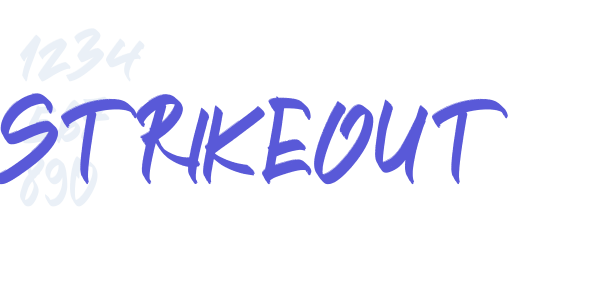 STRIKEOUT font