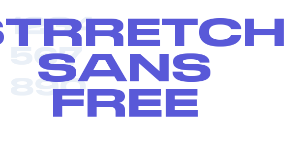 STRRETCH SANS FREE font free