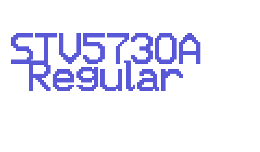 STV5730A Regular Font Download