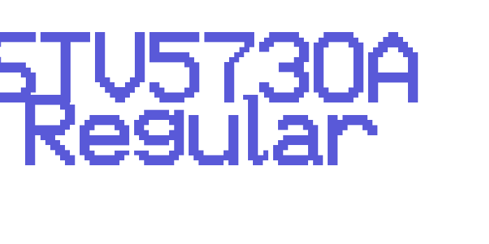 STV5730A Regular Font