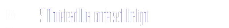 ST Moviehead Ultra-condensed UltraLight-font