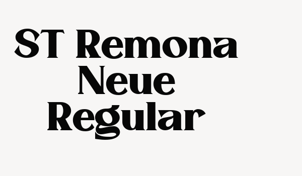 ST Remona Neue Regular Font