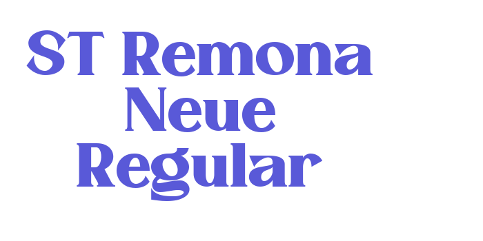 ST Remona Neue Regular Font Download