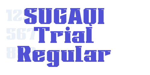 SUGAQI Trial Regular-font-download
