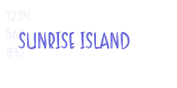 SUNRISE ISLAND font free