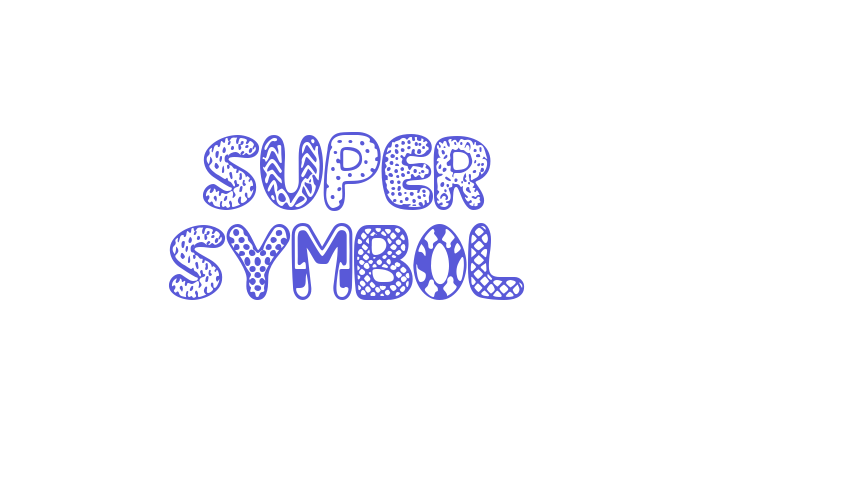 SUPER SYMBOL Font Download