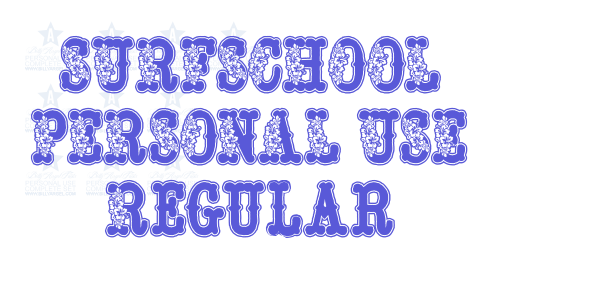 SURFSCHOOL PERSONAL USE Regular font free