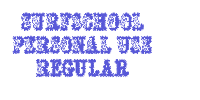 SURFSCHOOL PERSONAL USE Regular Font Download