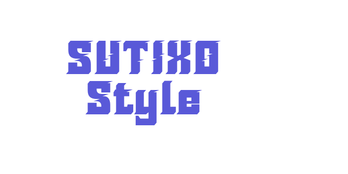 SUTIXO Style Font Download