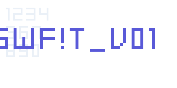 SWF!T_v01 font