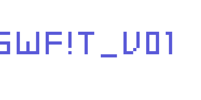 SWF!T_v01 Font Download