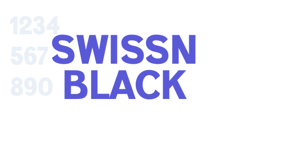 SWISSN BLACK font free