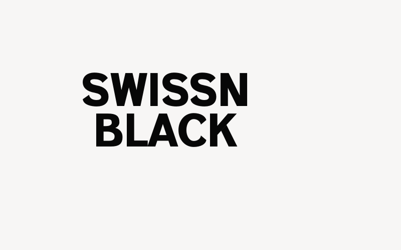 SWISSN BLACK Font