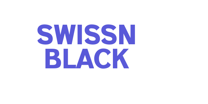 SWISSN BLACK Font Download