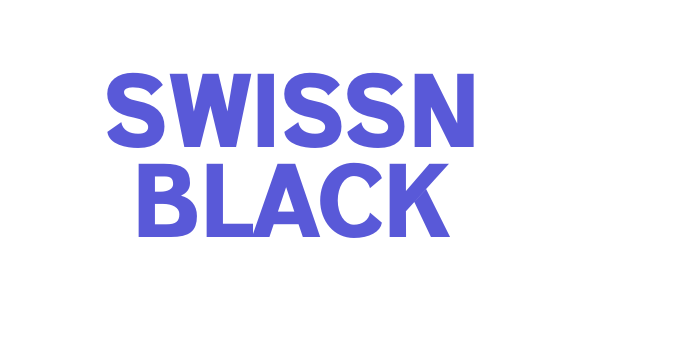 SWISSN BLACK Font