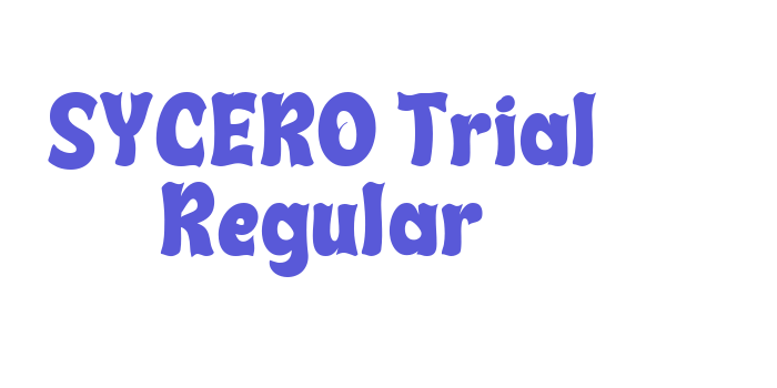 SYCERO Trial Regular Font Download