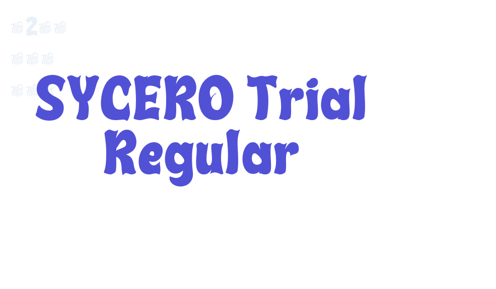 SYCERO Trial Regular-font-download