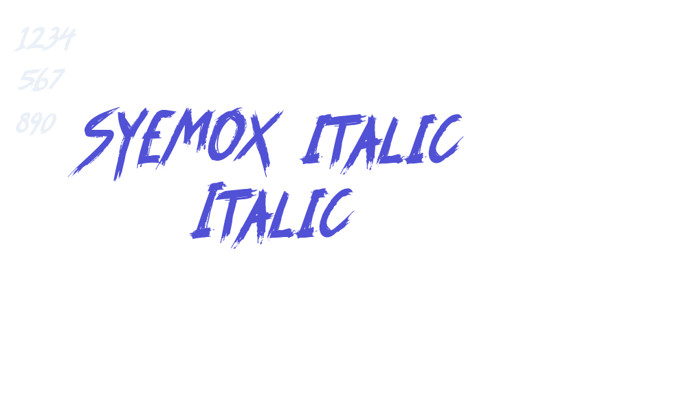 SYEMOX italic Italic-font-download