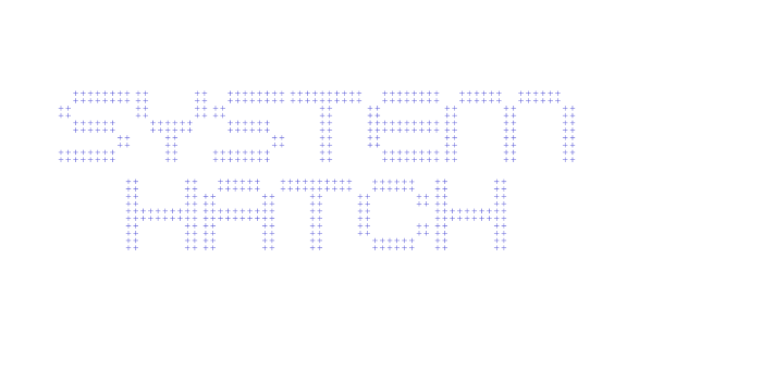 SYSTEM HATCH Font Download