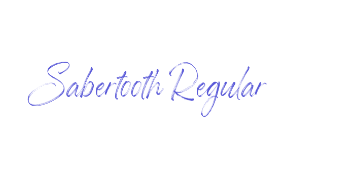 Sabertooth Regular Font Download