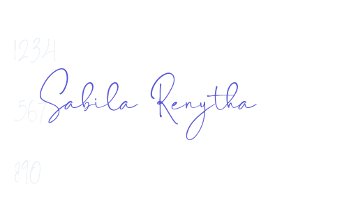 Sabila Renytha Font Download