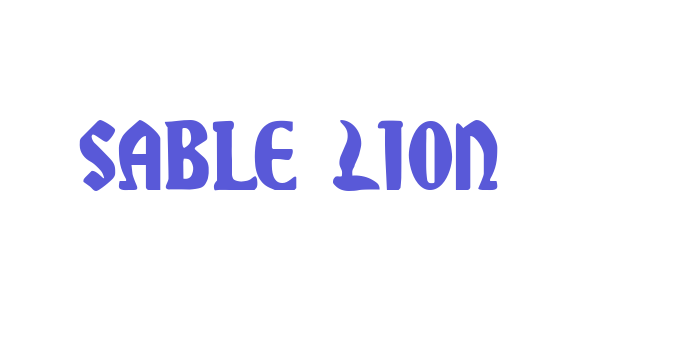 Sable Lion Font Download