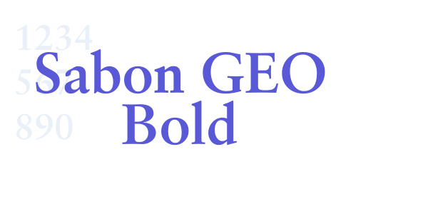 Sabon GEO Bold font free