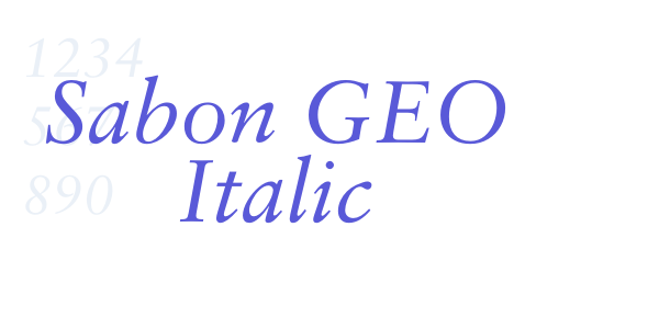 Sabon GEO Italic font free