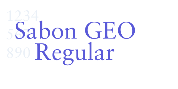 Sabon GEO Regular font free