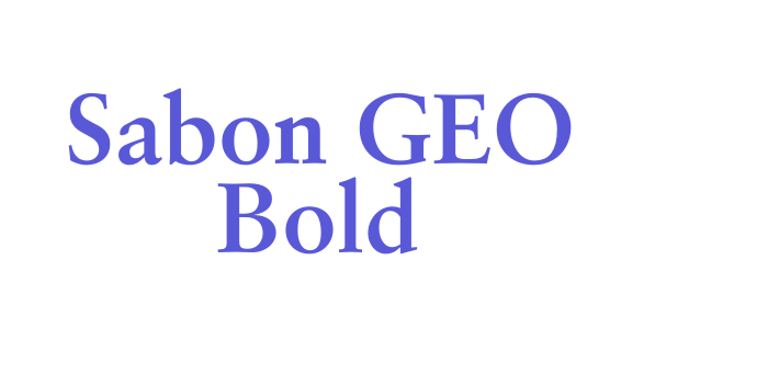 Sabon GEO Bold Font Download