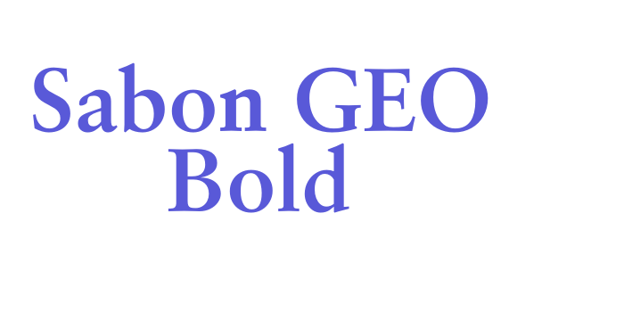 Sabon GEO Bold Font