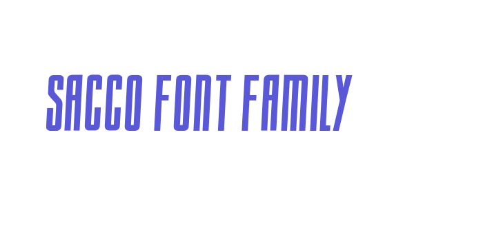 Sacco Font Family Font Download