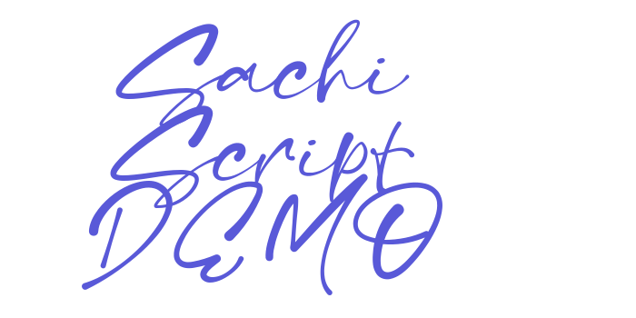 Sachi Script DEMO Font