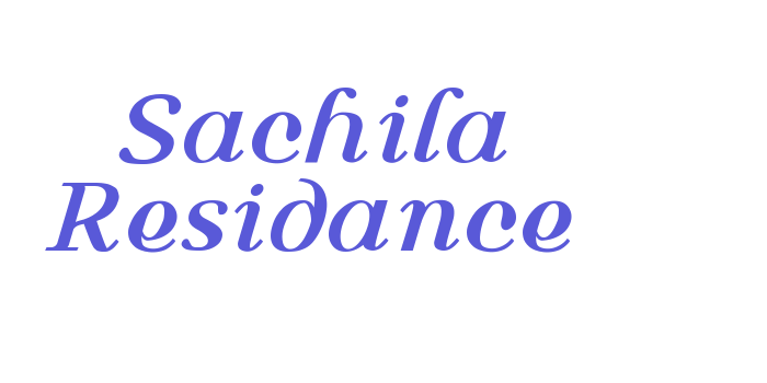 Sachila Residance Font Download