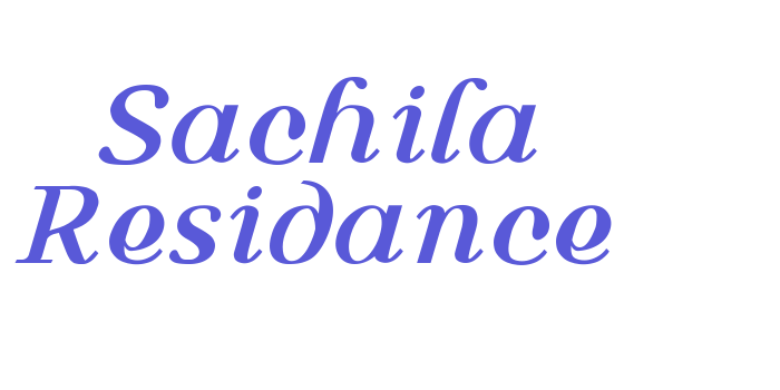 Sachila Residance Font