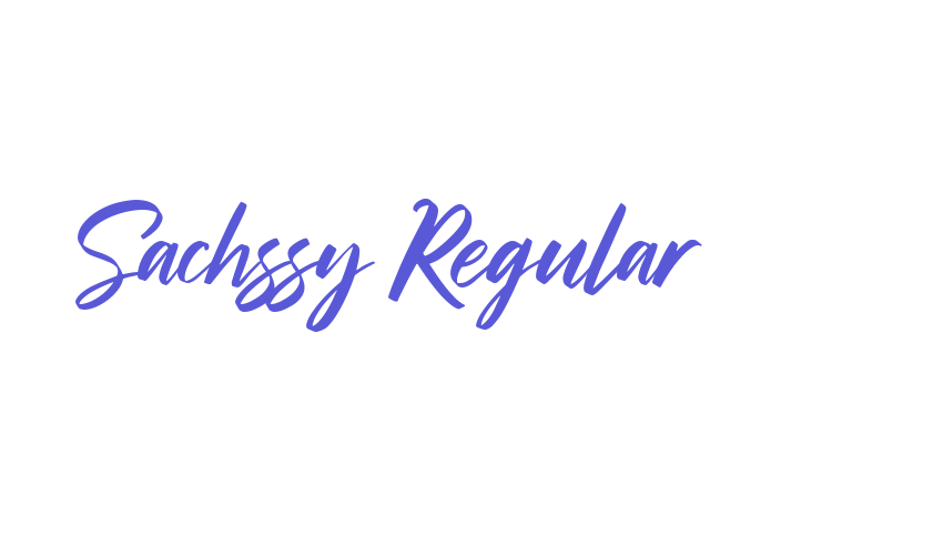 Sachssy Regular Font Download