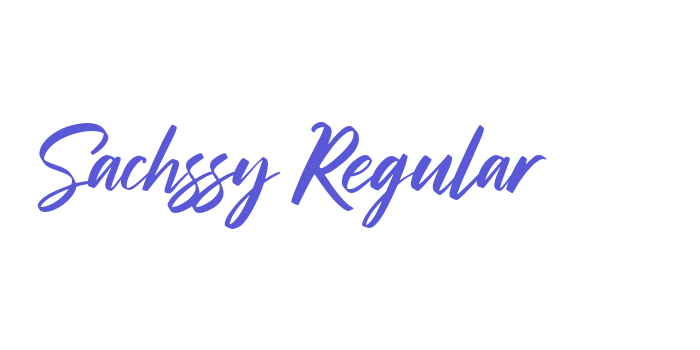 Sachssy Regular Font Download