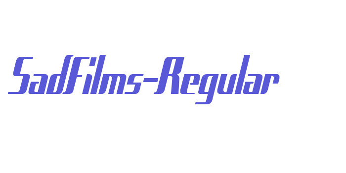 SadFilms-Regular Font Download