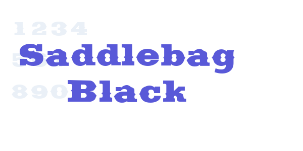 Saddlebag Black font free