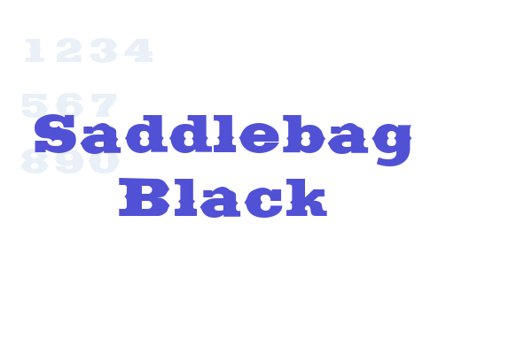 Saddlebag Black Font Download