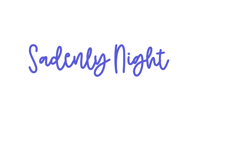 Sadenly Night Font