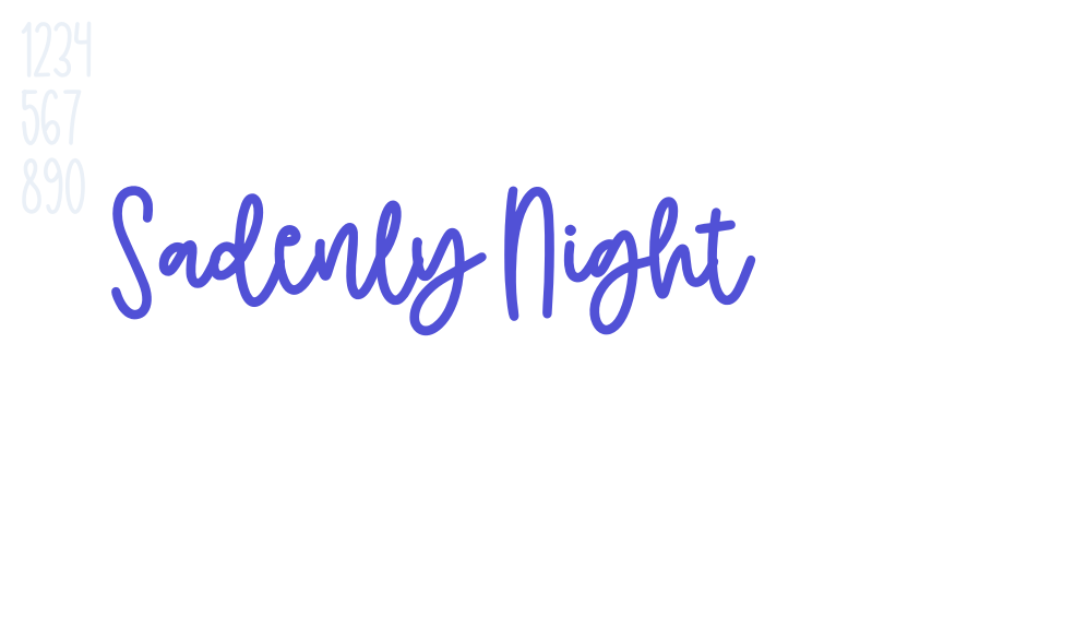 Sadenly Night-font-download