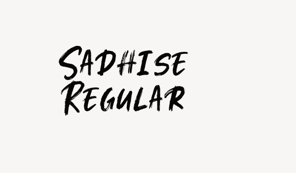 Sadhise Regular Font