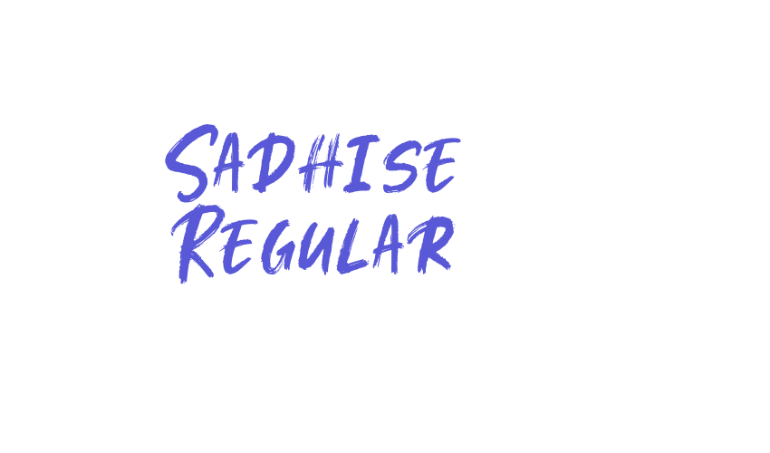 Sadhise Regular Font