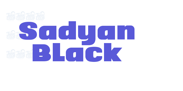 Sadyan Black font