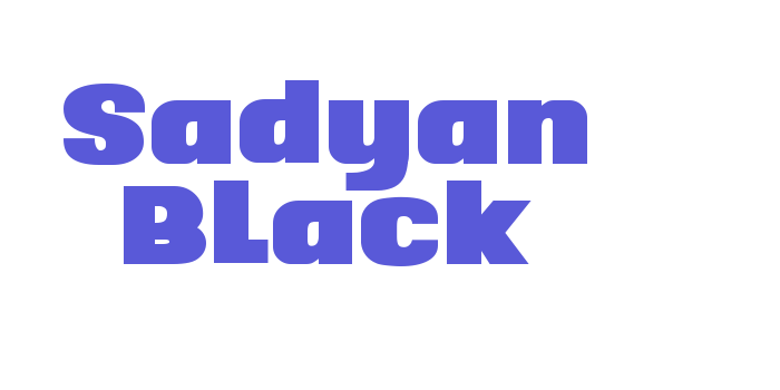 Sadyan Black Font