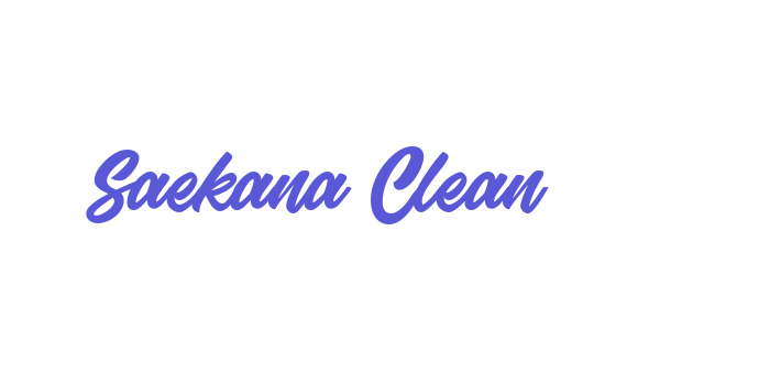 Saekana Clean Font Download