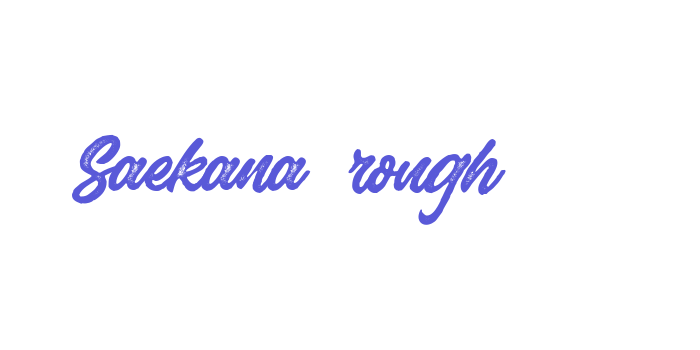 Saekana rough Font Download