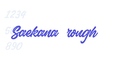 Saekana rough-font-download