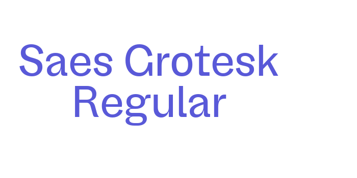 Saes Grotesk Regular Font Download